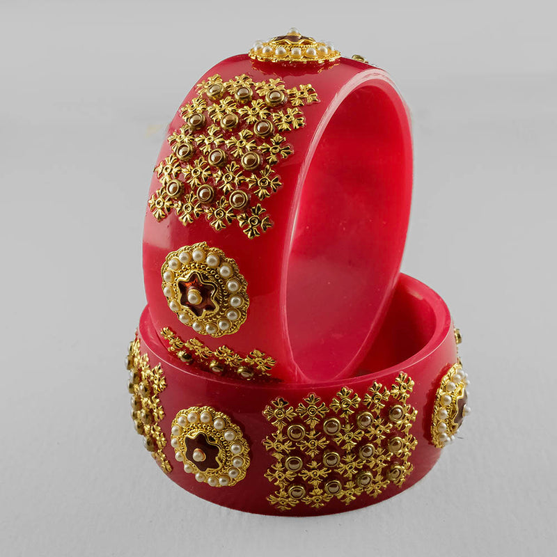 Chamunda Jewellers 22K 2g Maroon Plastic Gold Bracelets at Rs 13999 in Diu